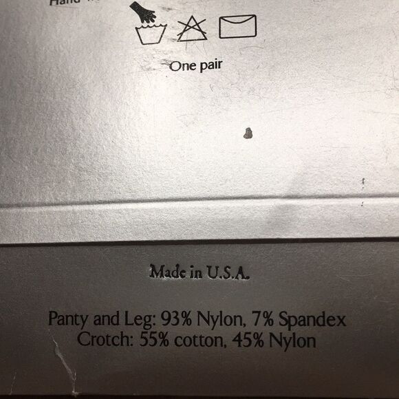 Vintage Victoria’s Secret Matte Opaque Pantyhose Tights Jet Black Sz Small - Picture 6 of 12